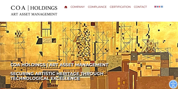 Screenshot ιστοσελίδας coaholdings.us